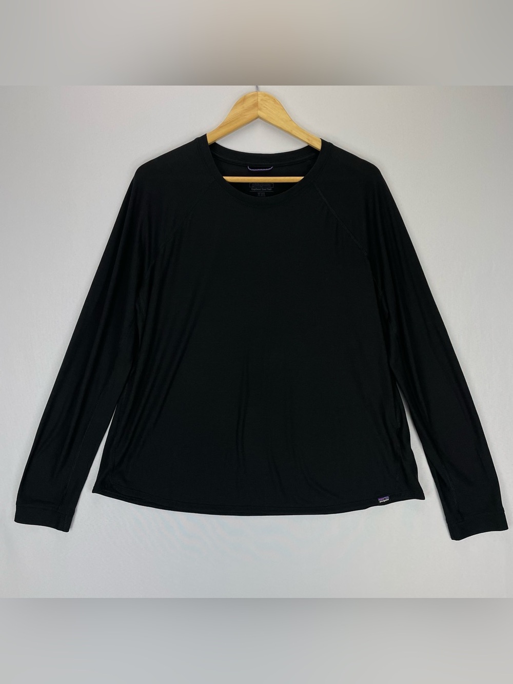 Patagonia Capilene Cool Trail Shirt Top Women’s XXL Black Long Sleeve Pullover